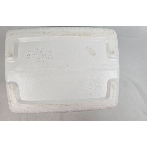 Vintage Coleman Lunch Box Mini Cooler Red & White 5272 - Picture 12 of 13